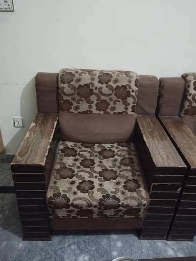 Heavy Pure Wood 5 Seater Sofa set