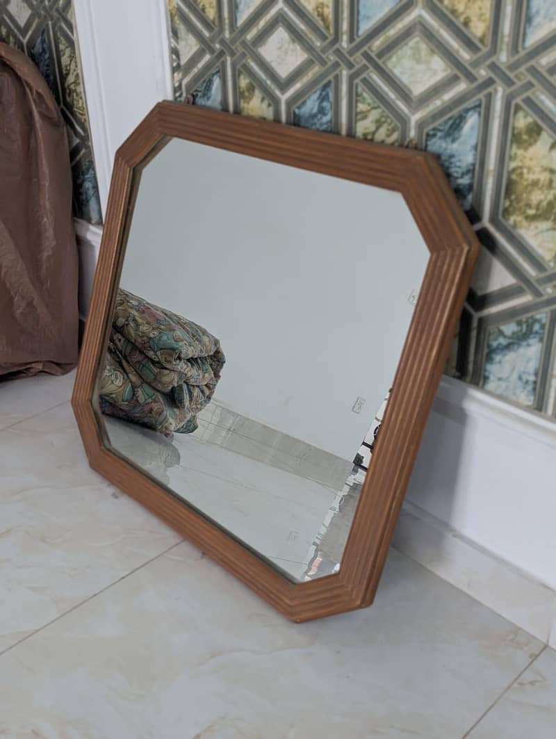 solid wood wall hanging mirror 4