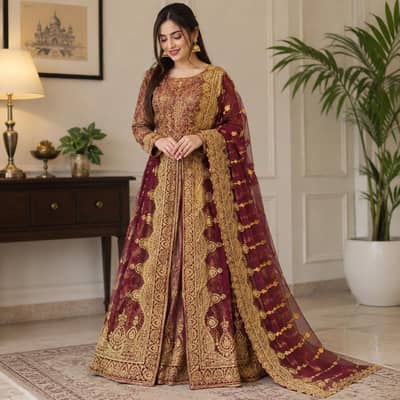 women stylish lengha