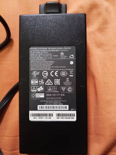12 volt 9a power supply look like new  import  branded
