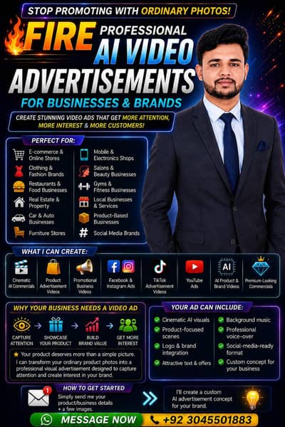  Get Premium AI Video Ads for Your Business