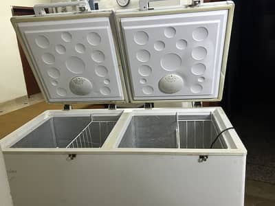Double door deep freezer