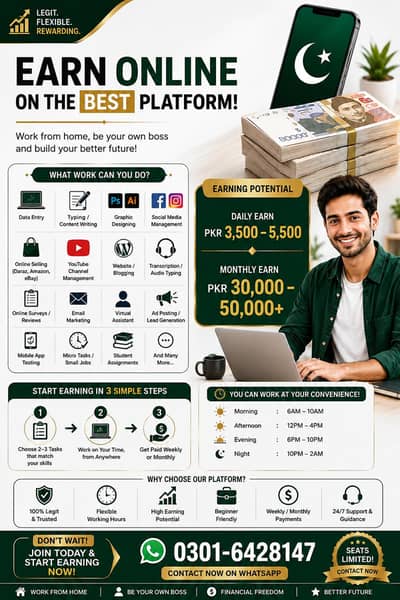 part time job available, Home jobs available