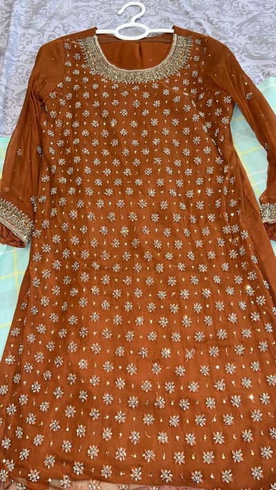 3 PCs mesuri hand embroidery, Hand made boutique preloved suit