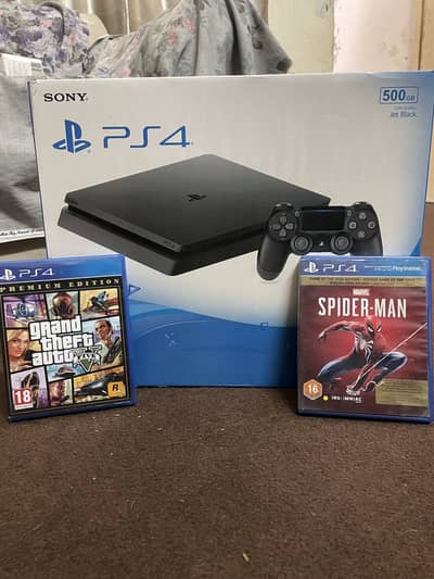 PS4 with box & 2 Games & special controller STAR WARS EDITION
