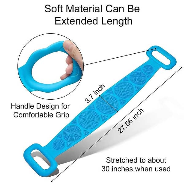Bath Body Scrubber – Soft Exfoliating Silicone Scrubber for Shower and Bath