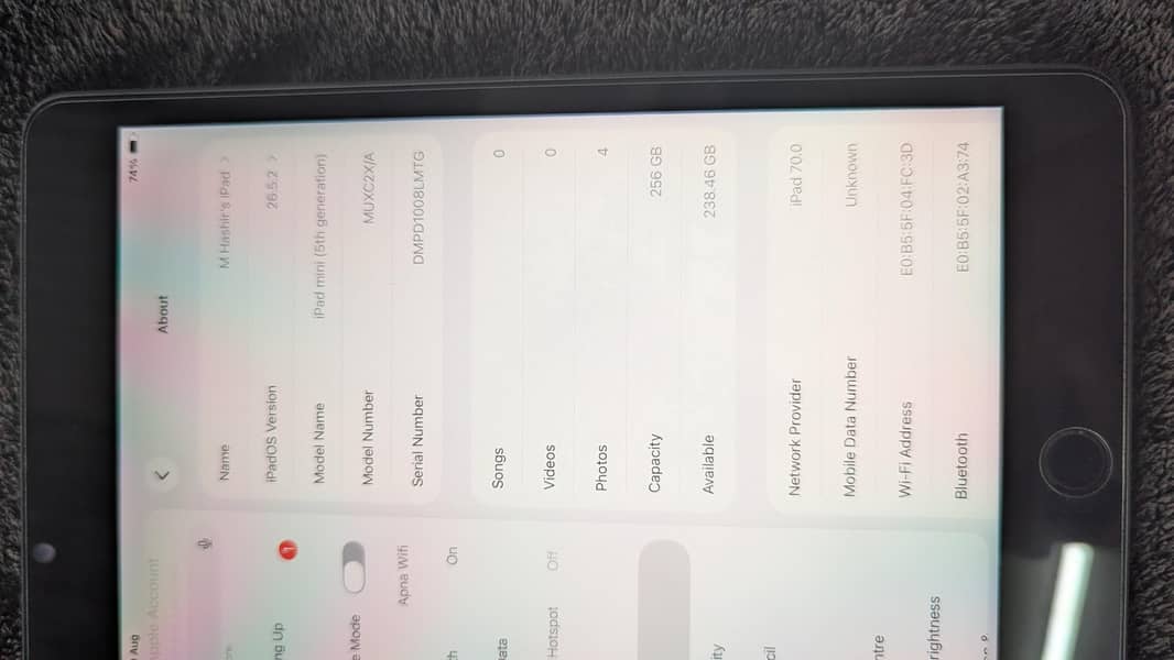 Ipad mini 5 256gb 6