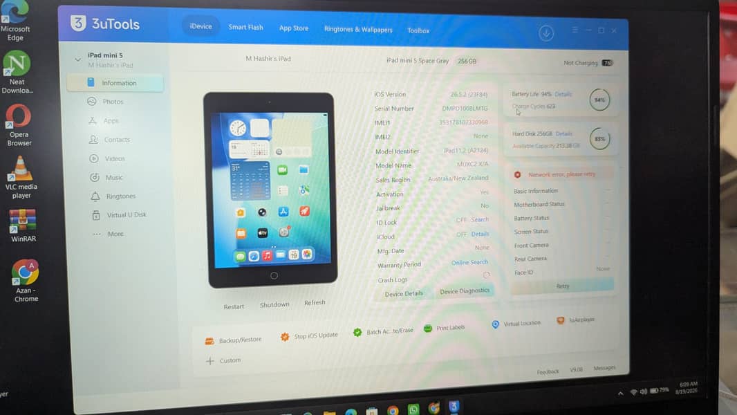 Ipad mini 5 256gb 9