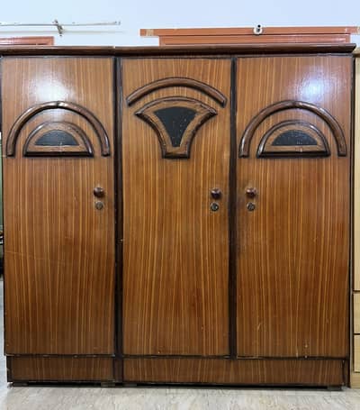 3-Door Wooden Wardrobe for Sale
