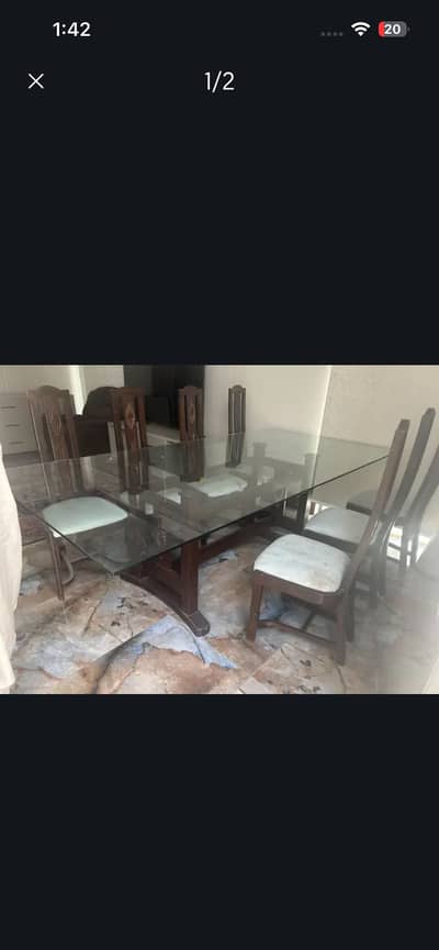 8-Seater used Dining Table Set for Sale – Islamabad