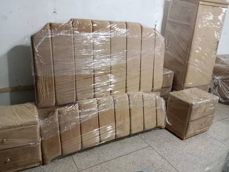 bed dressing side  table full cushion 19