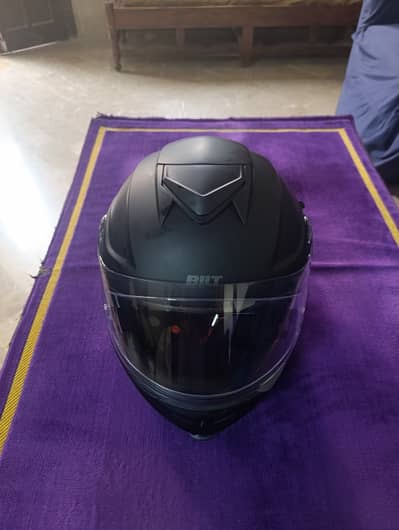 BILT Original Full Face Motorcycle Helmet – Black | Tinted Visor