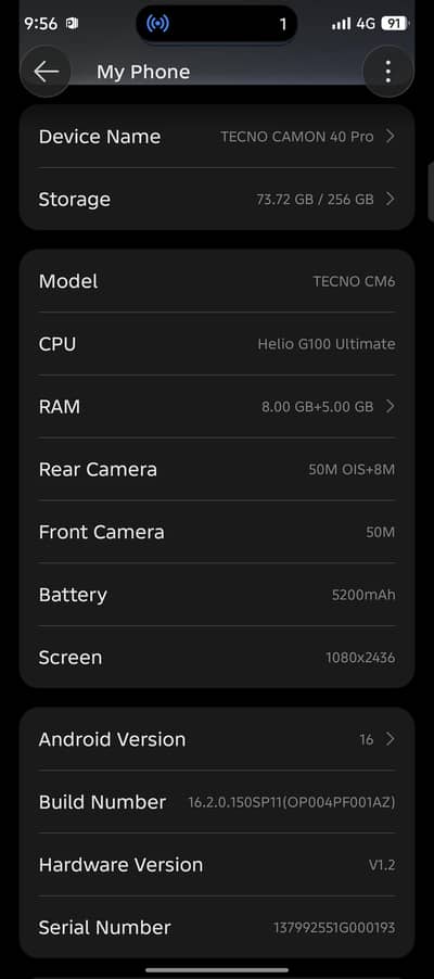 Tecno CAMON 40 Pro