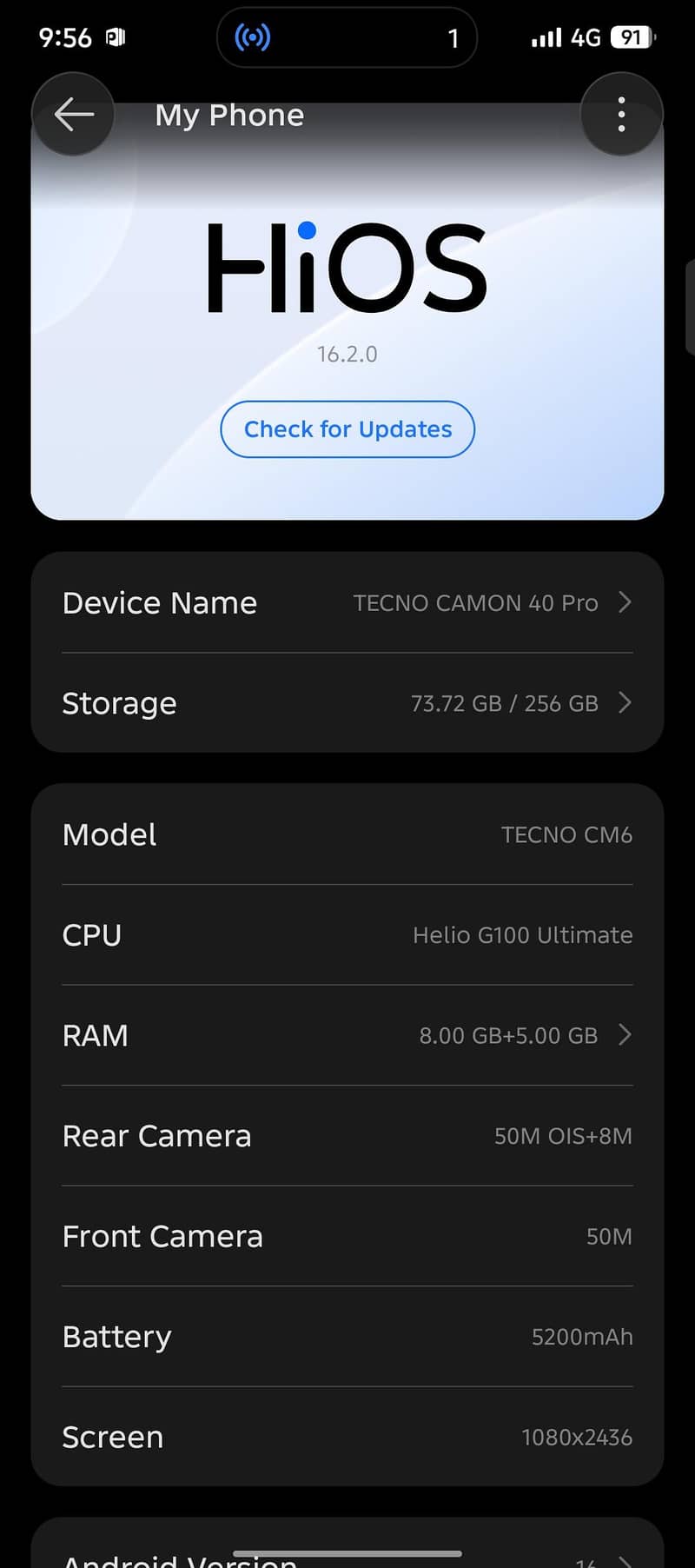 Tecno CAMON 40 Pro 1