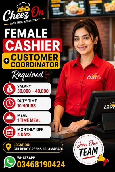 Female cashier+customer coordinate