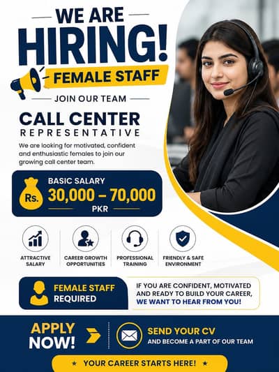 Call Center Jobs || Female || SEO Campaign || Evening & Night Shift's.