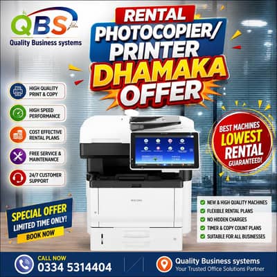 Rental Photocopier and Printer Big offer