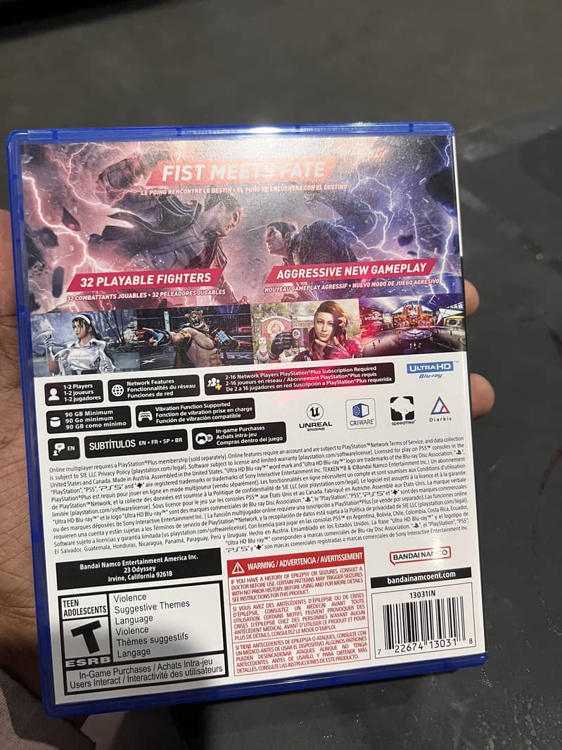 Tekken 8 ps5 Disk 3