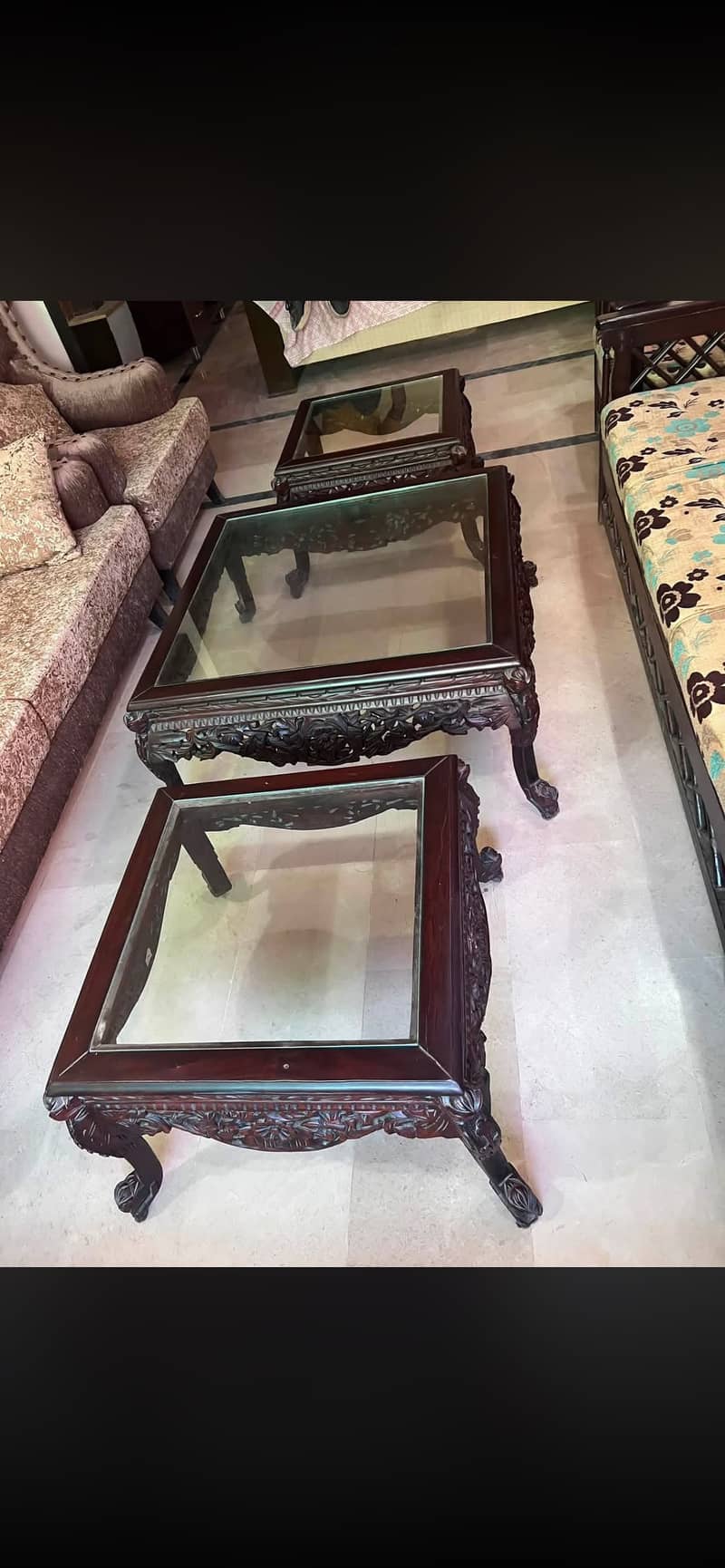 Chinioti table set , 5 seater sofa set 12