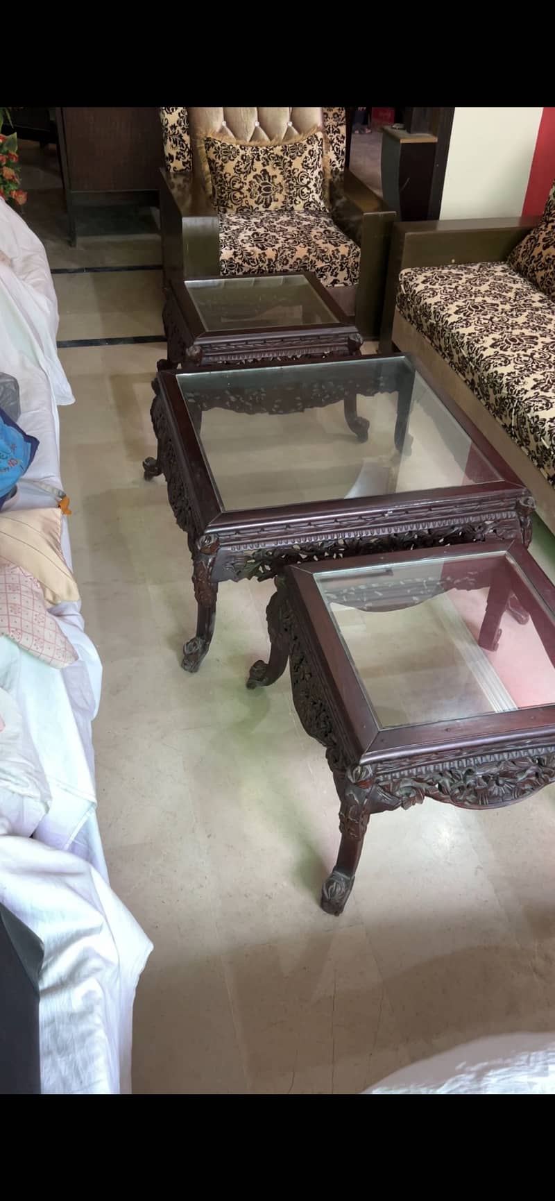 Chinioti table set , 5 seater sofa set 17