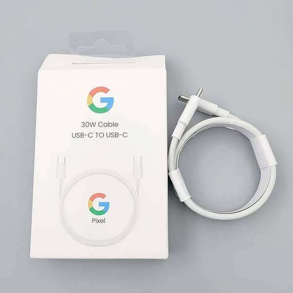 Original Cable Google Pixel 30W USB-C to USB-C Cable | Fast Charging Data Sync Wire Cord | Compatible with Pixel Phones & All Type-C Devices