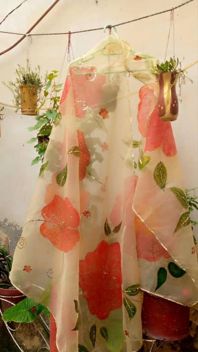 Hand made painted dupaty