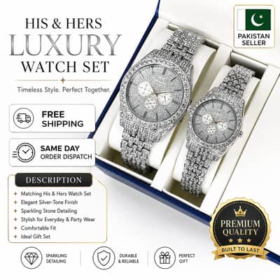 Luxury His & Hers Matching Watch Set – Perfect Couple Gift