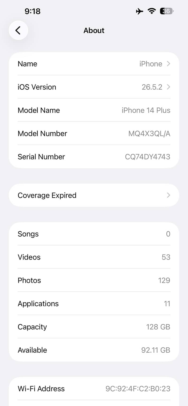 Apple iPhone 14 plus factory unlock 128GB 5