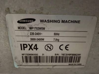 Samsung washing machine for sale