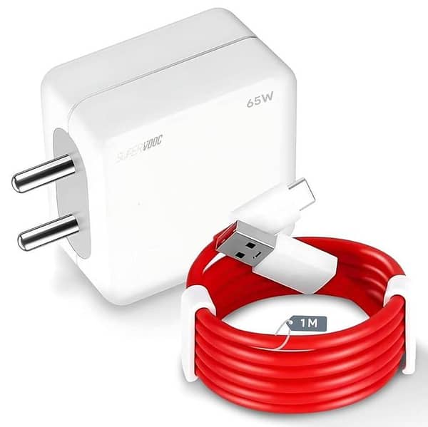 Original 65 W 1+ One Plus ORIGINAL CHARGER FAST CHARGING TYPE C TO C Cable ORIGINAL Charger 100 % charger with  type c cable