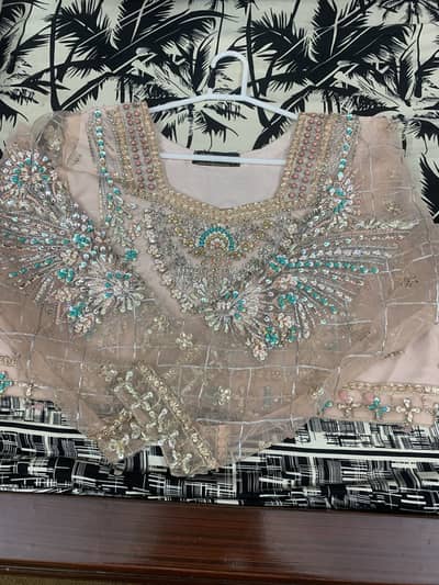 Peach lehnga