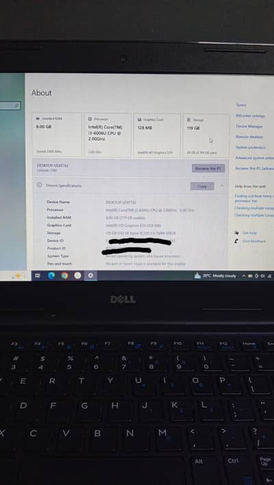 Dell latitude 3380 8 GB Ram, 128 GB SSD