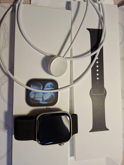 Apple watch series 11, 46 mm,  space grey color.