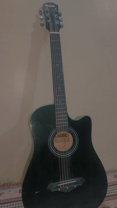 Black guitar for sale