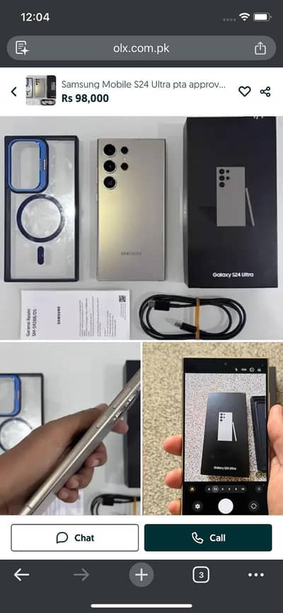 Samsung Galaxy S24 Ultra 12/512 urgent sale contact WhatsApp