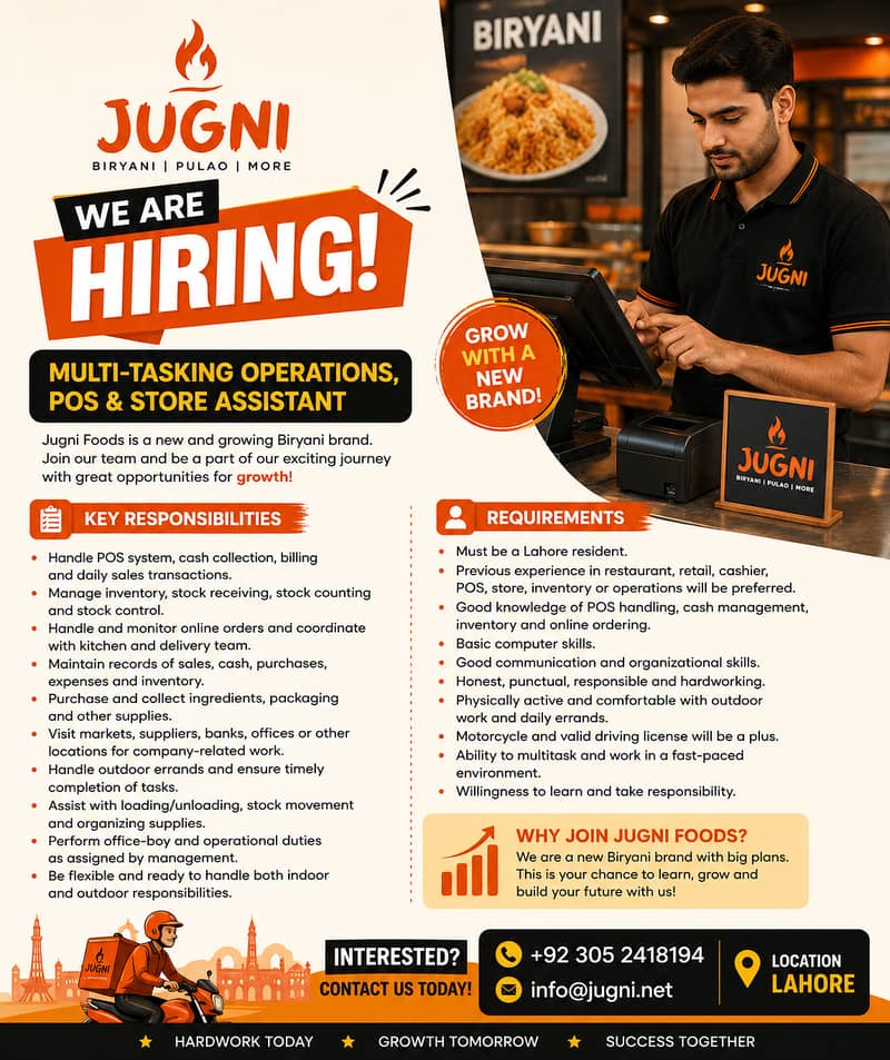 Multi-Tasking Operations, POS & Store Assistant 0