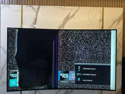 Samsung uhd curved 55 inch tv (screen is broken)