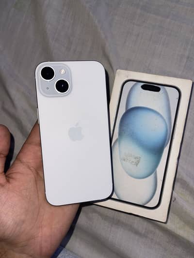 Iphone 15 128gb ice blue with box