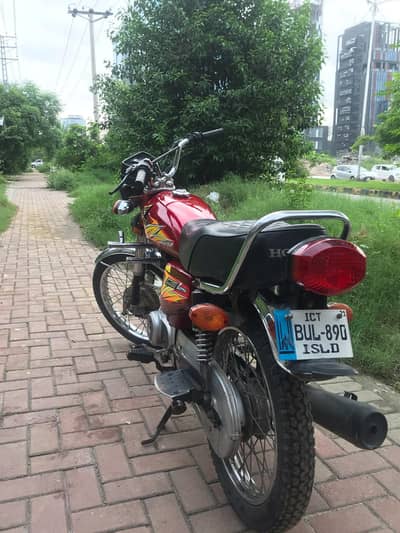 Honda 125 model 2021 ISLAMAbad number