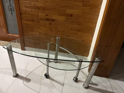 Table with moveable portion