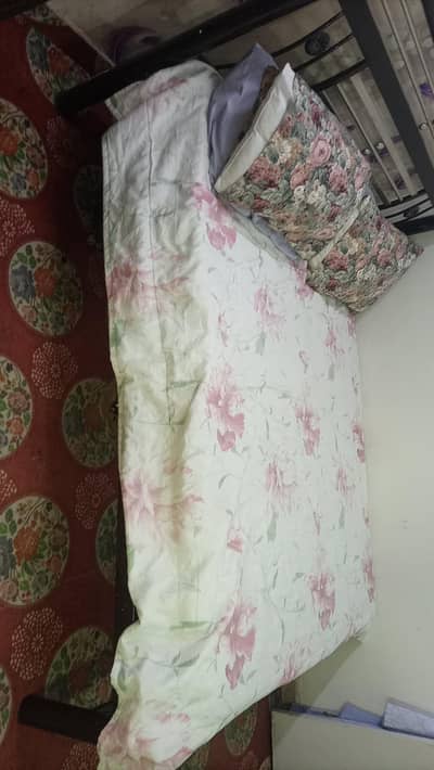 iron bed without mattress