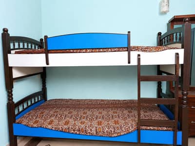 Wooden Bunk Bed / Double-Decker Bed – Good Condition