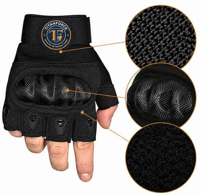 Half finger, Cycling and Gym gloves