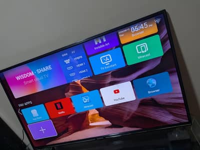 samsungg smart led 43 inch with box wall mount