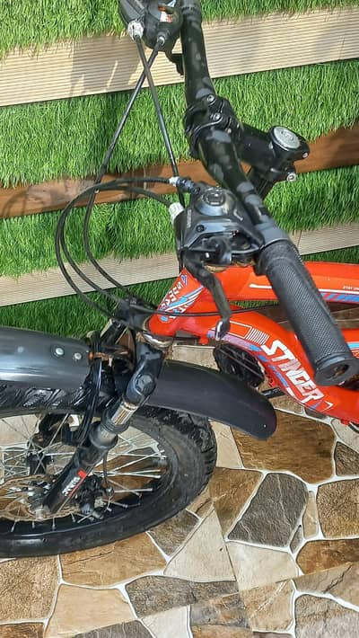cycle with gears and disc brake