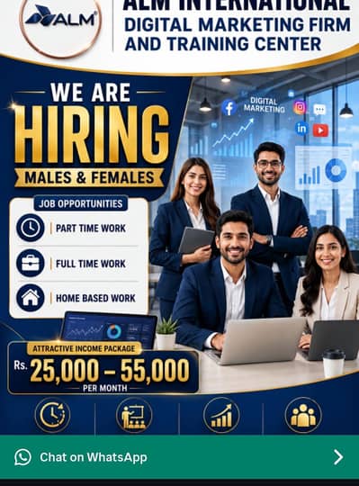We are hiring staff for office and online work.