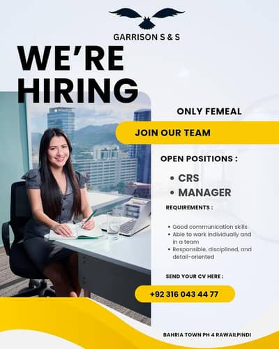 4 Female and 1 office boy urgent required