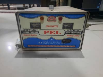 PEL Automatic Voltage Stabilizer 3000 Watts – Heavy Duty – 220V