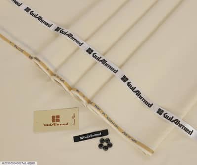 Royal Swiss Unstiched suit fabric Off- White Light white