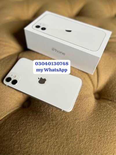 Apple iPhone 11 128GB full box Whatsapp no 03039430357